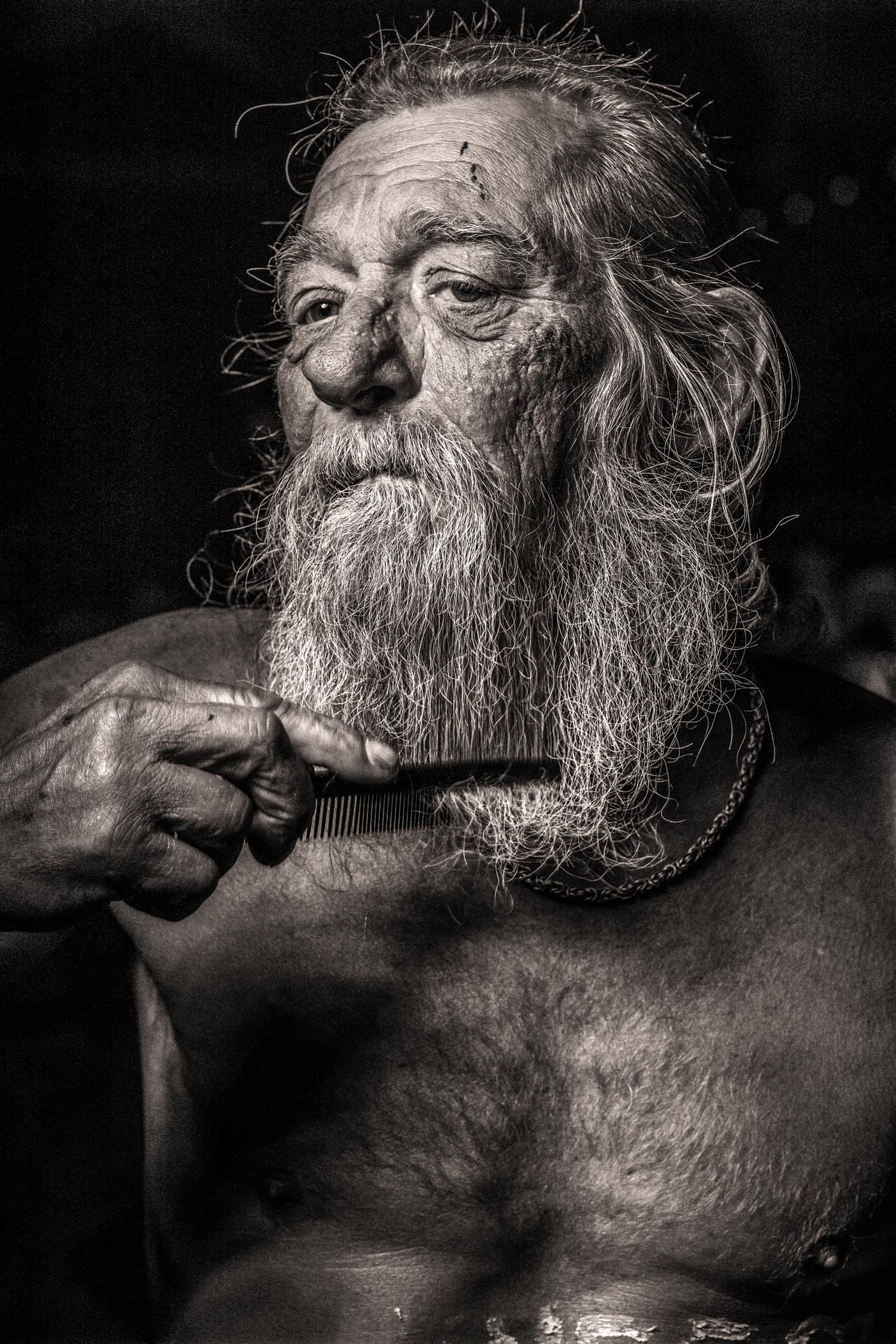 Photo of homeless man by photographer Martin Thaulow