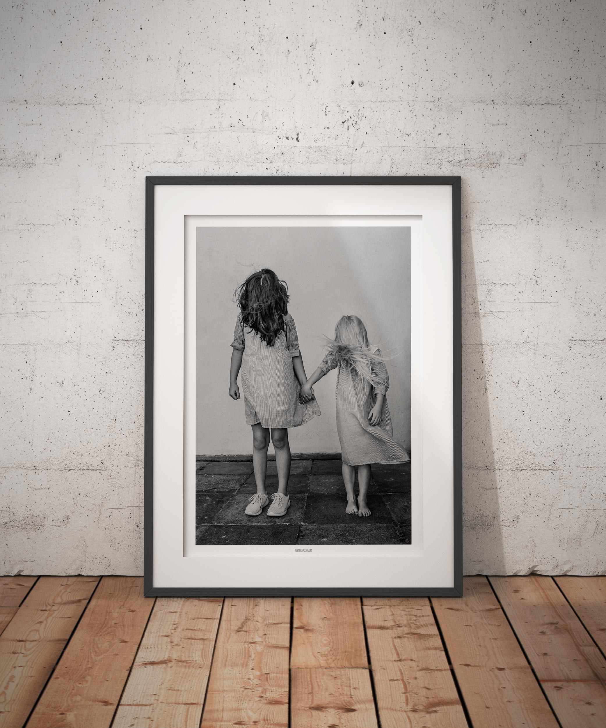 Sisters By Heart. Photo by photographer Martin Thaulow. Open Edition (seen in a frame in an environment. The frame is not part of sale). Buy high quality print.